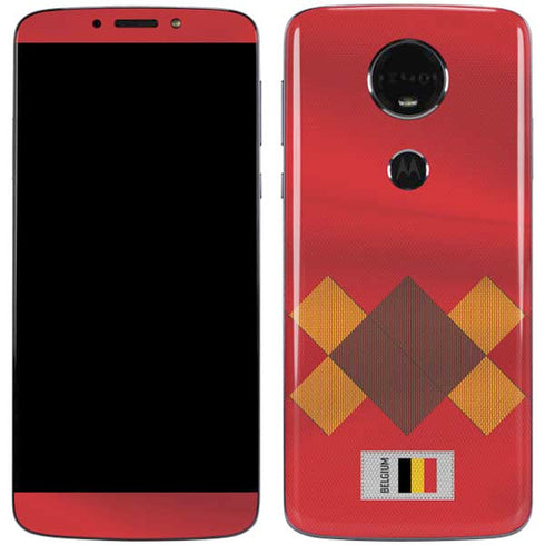 Belgium Soccer Flag Moto E5 Plus Skin